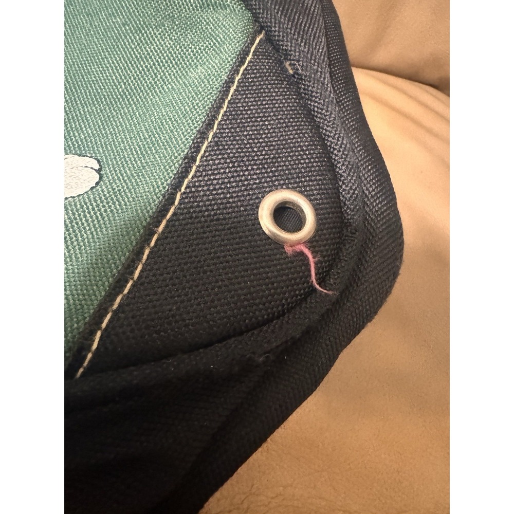 Vintage Looney Tunes Bugs Bunny Embroidered Green Backpack Purse Mini 1997 Black - Picture 14 of 15